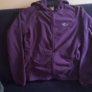 #20 NorthFace zip up purple hoodie